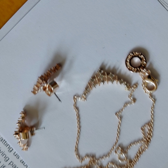 Kenneth J Lane CZ Necklace and Earing Set - Picture 4 of 5